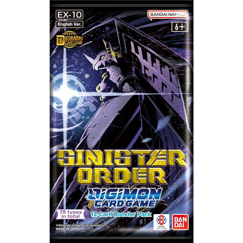 Digimon Card Game EX-10 Extra Booster Sinister Order English - 1 Booster